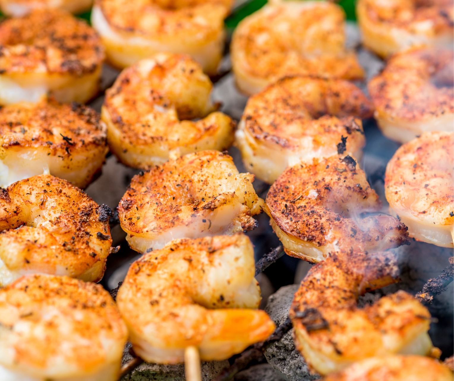 Lychee Lemon Grilled Shrimp Skewers
