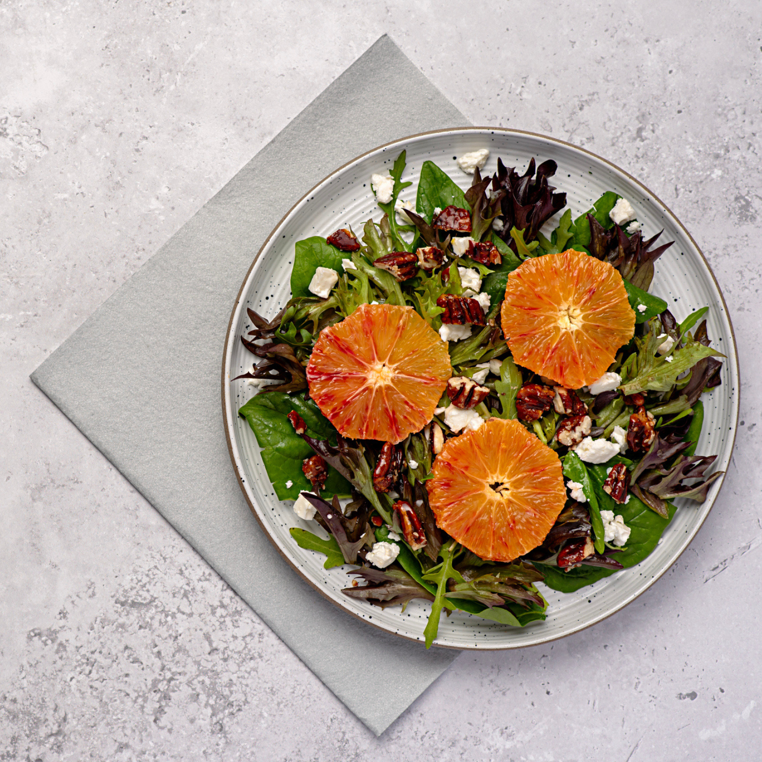 Arugula Salad with Chocolate Orange Vinaigrette
