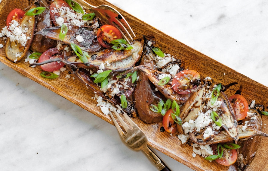 Roasted Eggplant with Plum Balsamic & Persian Lime Oil