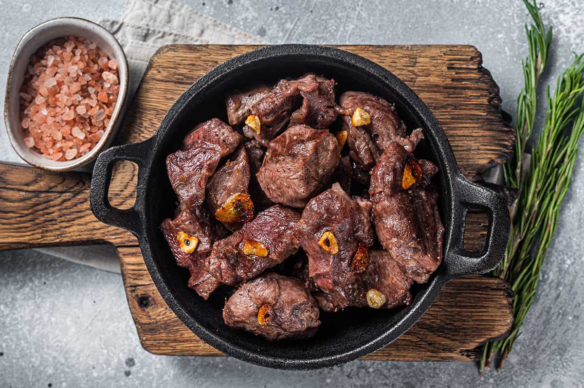 Grilled Sirloin Steak Tips with Espresso Balsamic