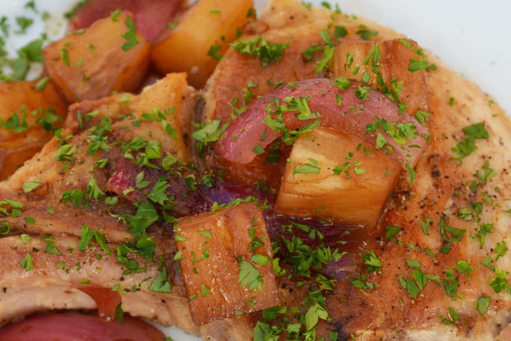Pineapple Balsamic Pork Chops