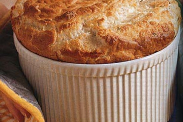 Gruyère and Parmesan Cheese Soufflé