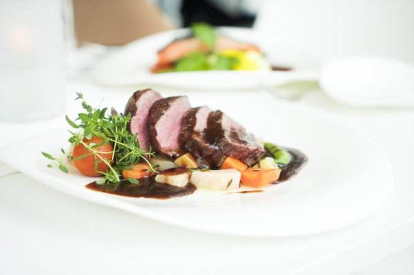 Espresso/Harissa Marinated Beef Tenderloin with Mushroom Sauce