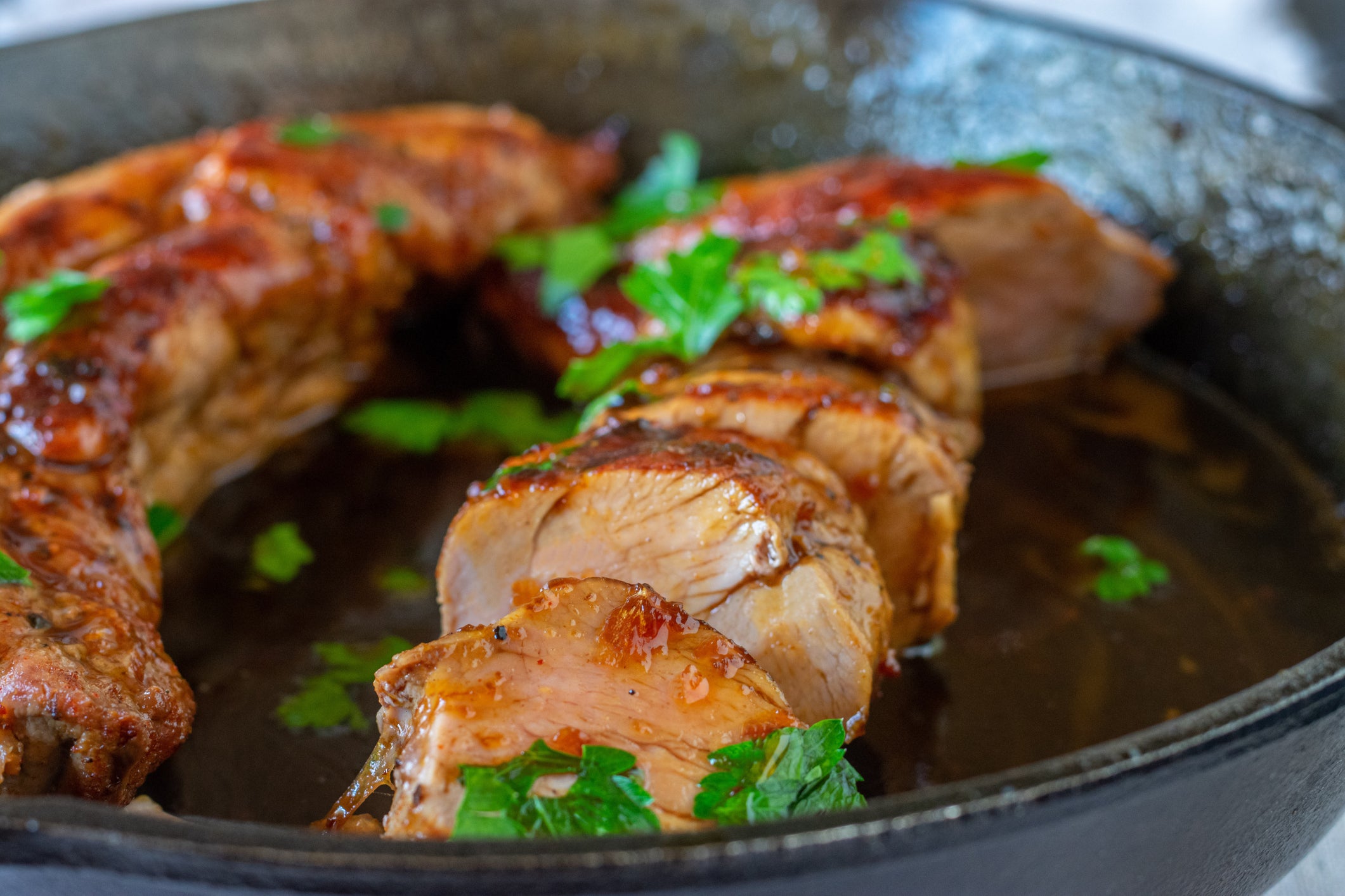 Apricot and Green Chili Pork Tenderloin