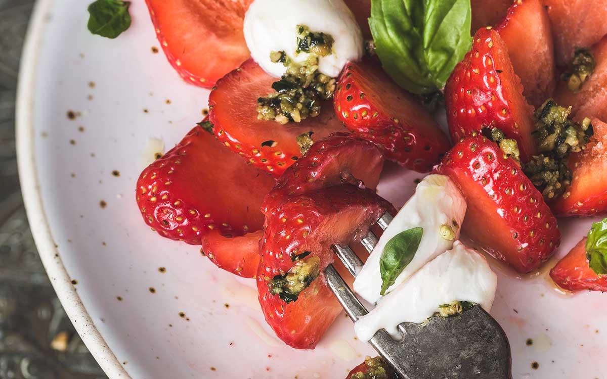 Strawberry Basil Caprese