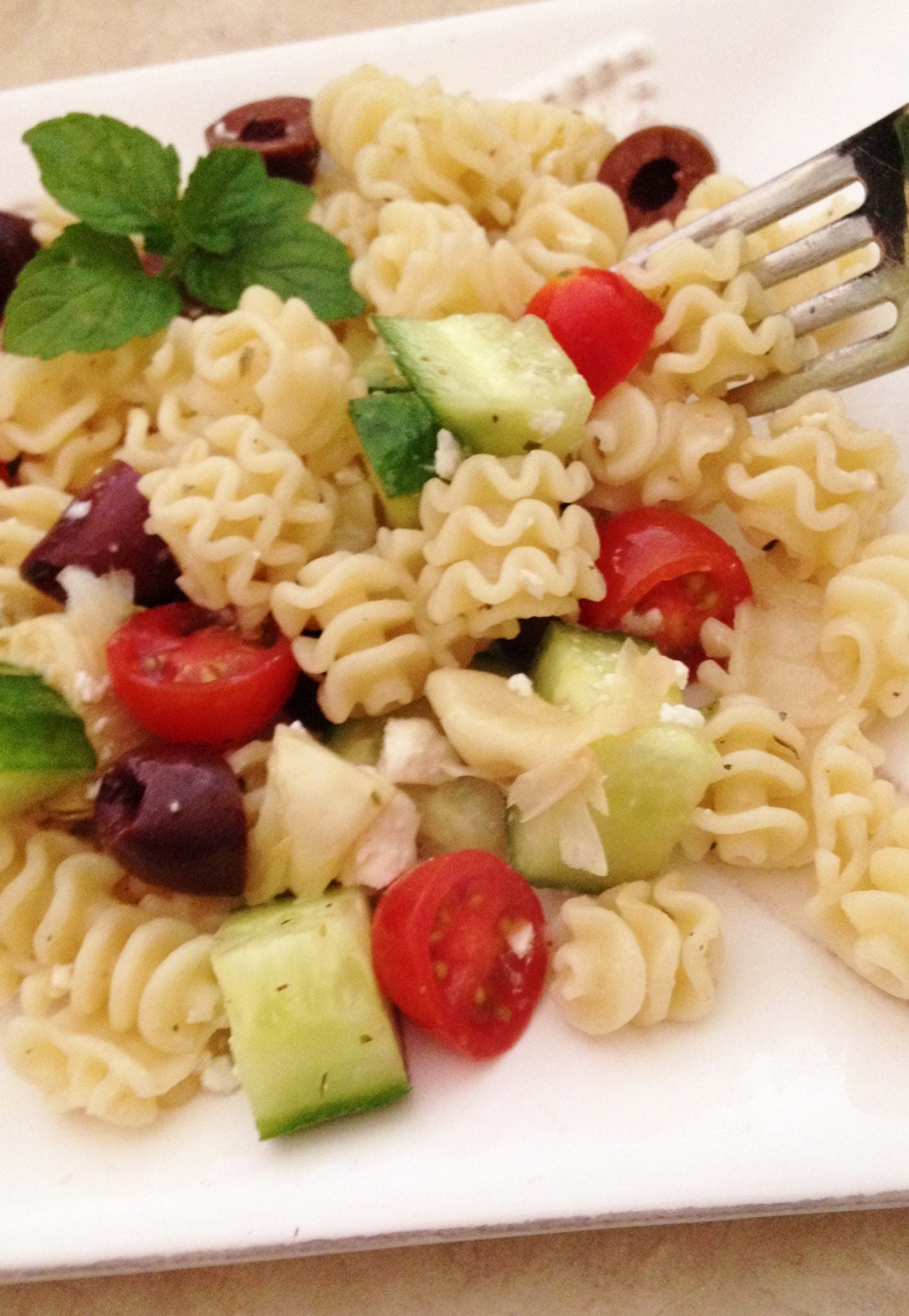 Greek Pasta Salad with Milanese Gremolata and Lemon