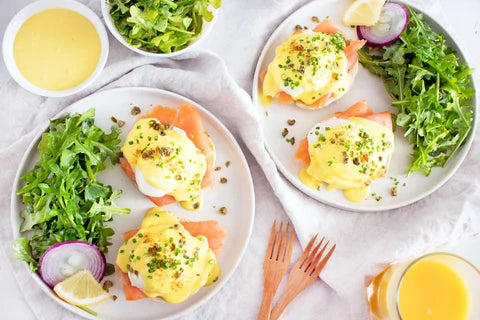 Citrus Smoked Salmon Eggs Benedict