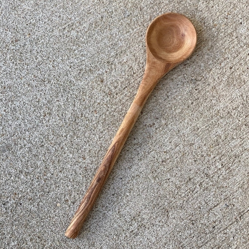 Olive Wood French Round Spoon