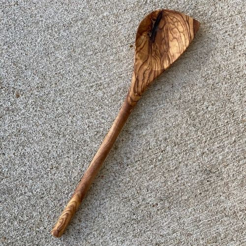 Olive Wood Corner Spoon