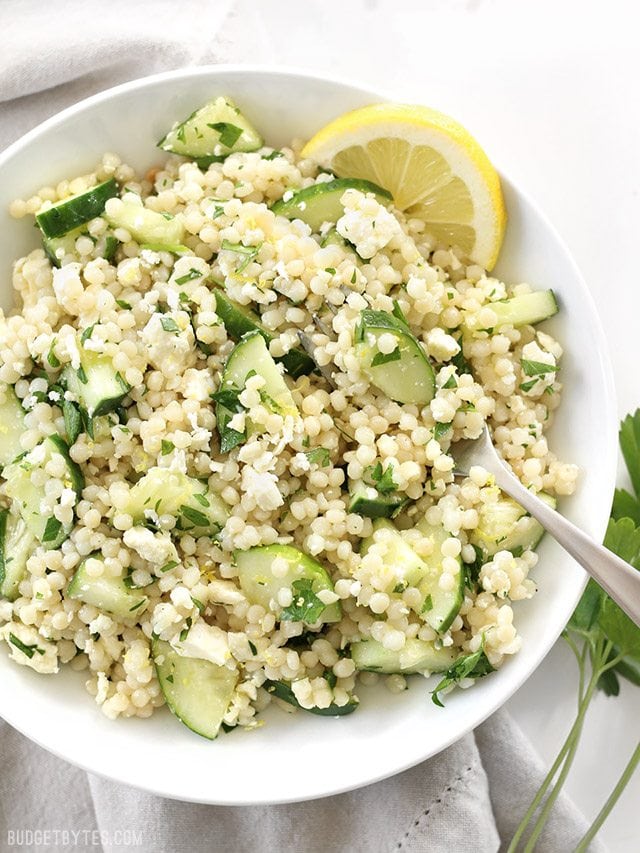 Lemony Cucumber Couscous Salad