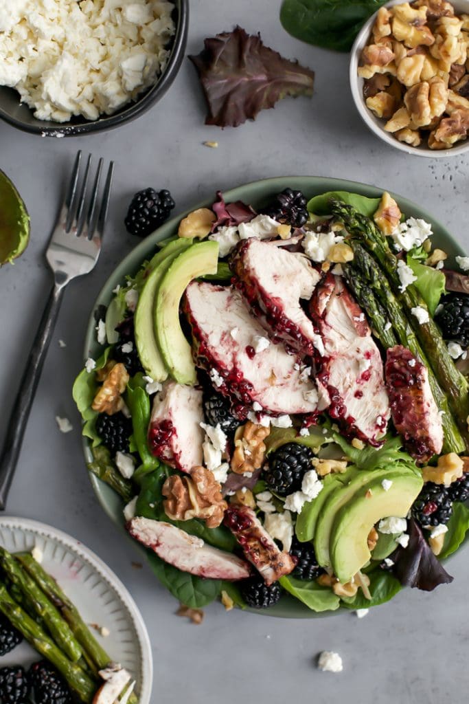 Fruit Chicken with Pomegranate Balsamic Salad Recipe