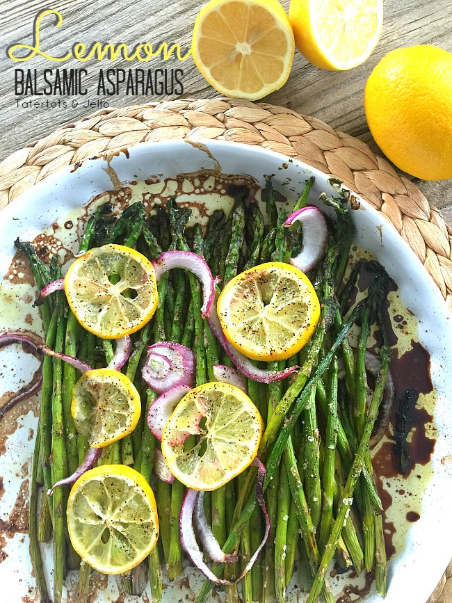 Roasted Lemon Balsamic Asparagus