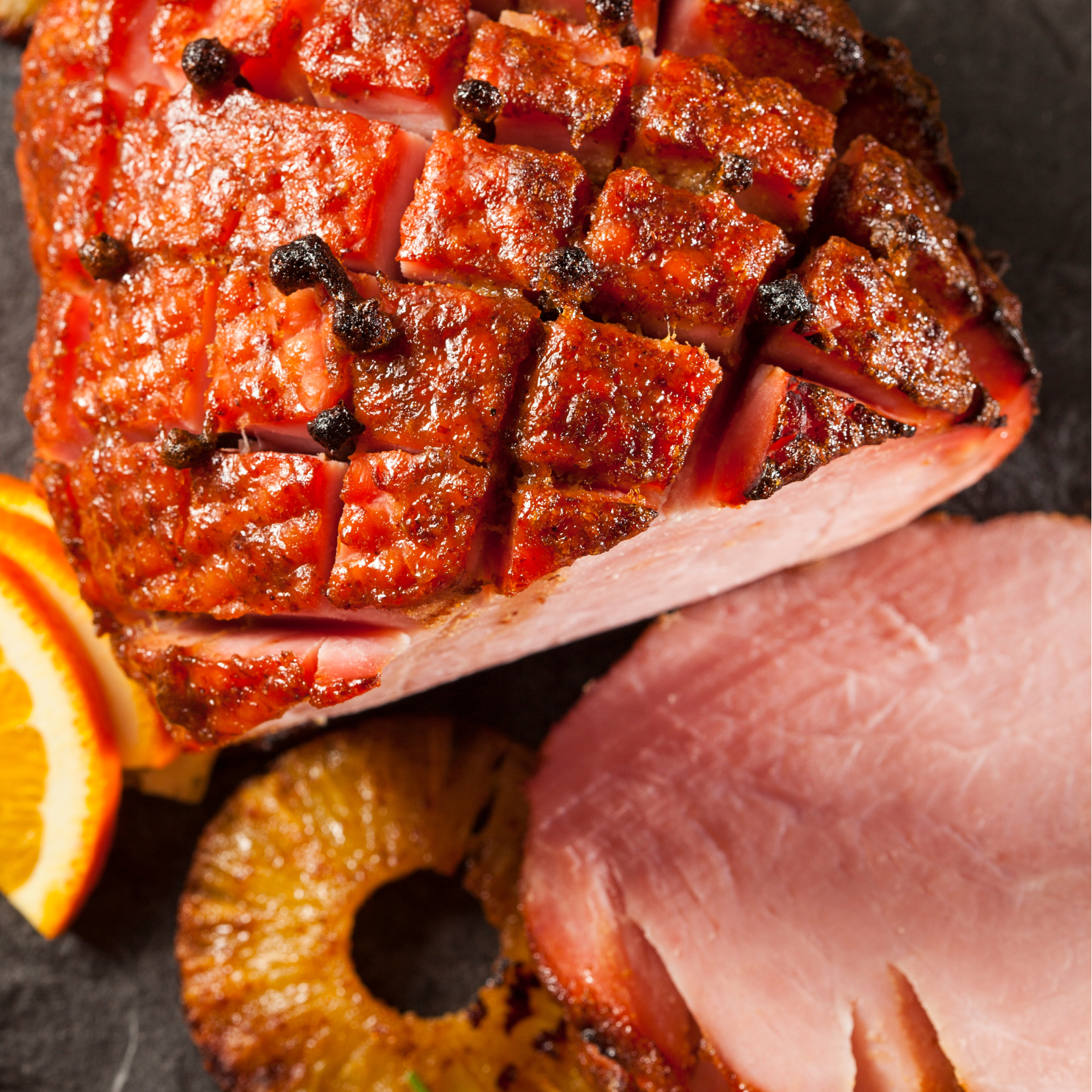 Baked Ham with Pineapple Balsamic Glaze