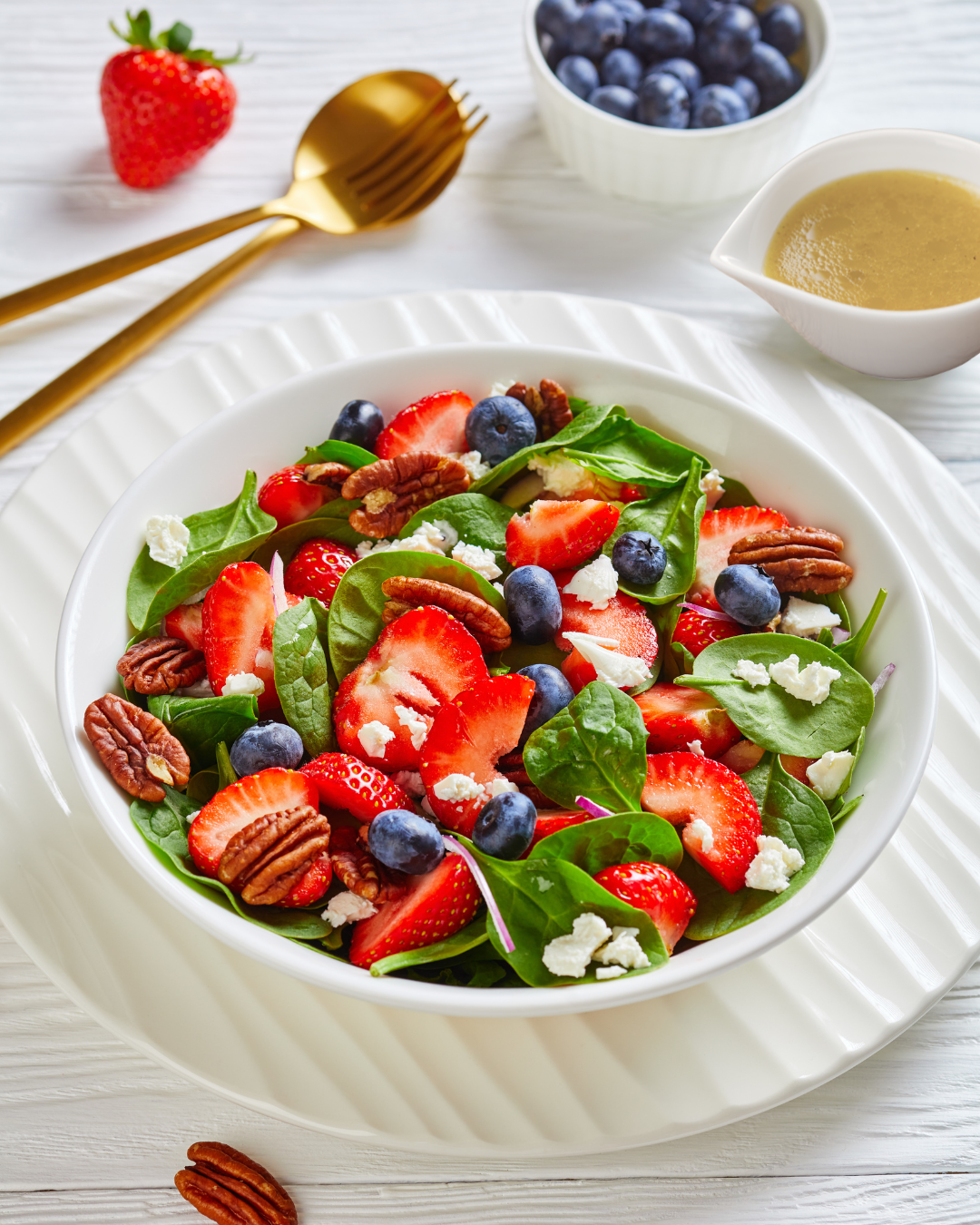 Summer Berry Spinach Salad
