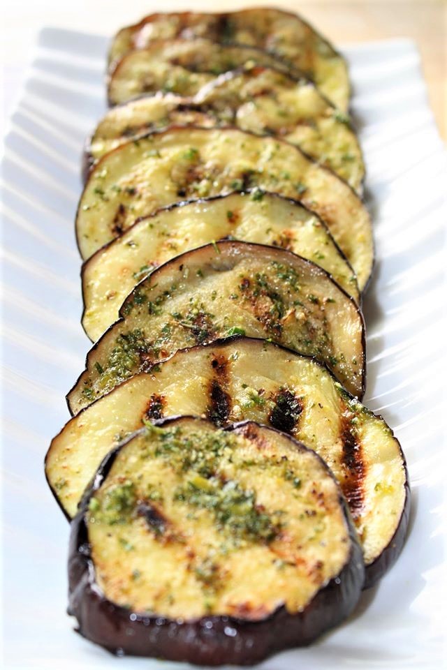 Neapolitan Balsamic Marinated and Grilled Eggplant