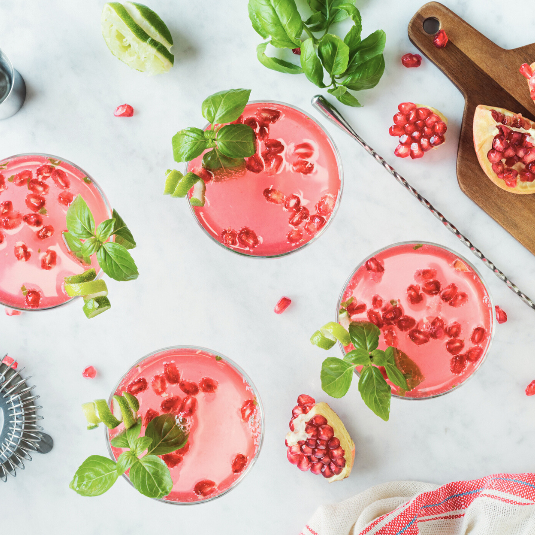 Pomegranate Quince Garden Gimlet