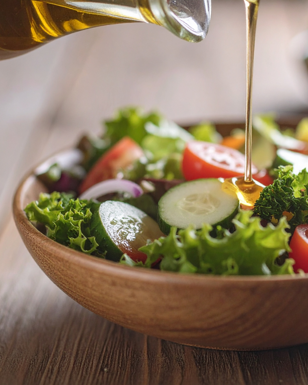 Cucumber Balsamic Chopped Salad with Garlic Olive Oil Vinaigrette