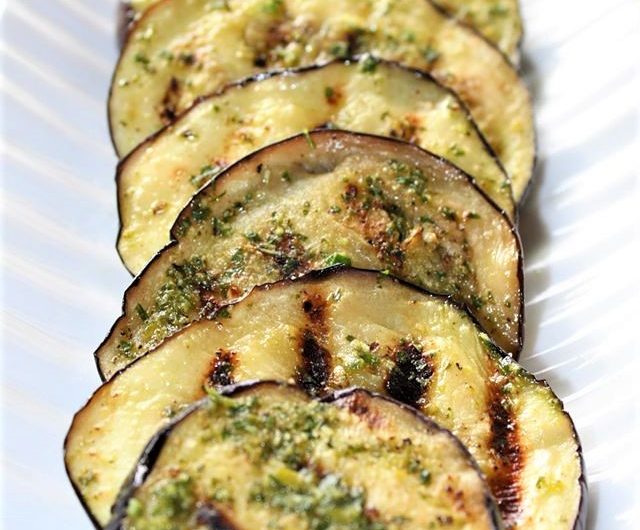 Neapolitan Balsamic Marinated and Grilled Eggplant