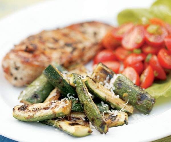 Grilled Zucchini with Lemon-Balsamic Vinaigrette