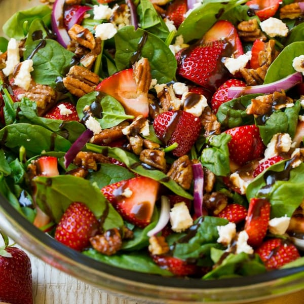 Strawberry Spinach Salad