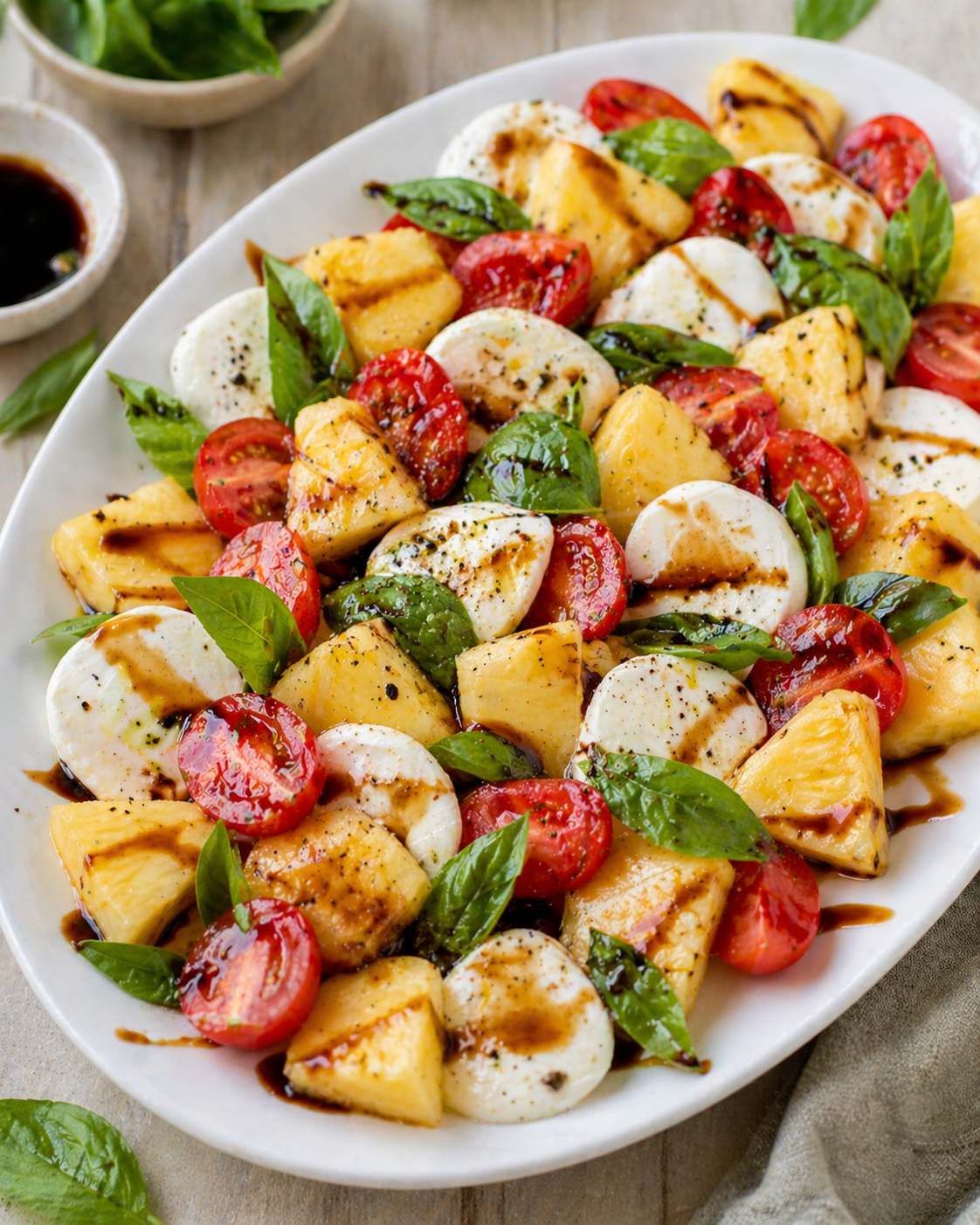 Summer Pineapple Caprese Salad