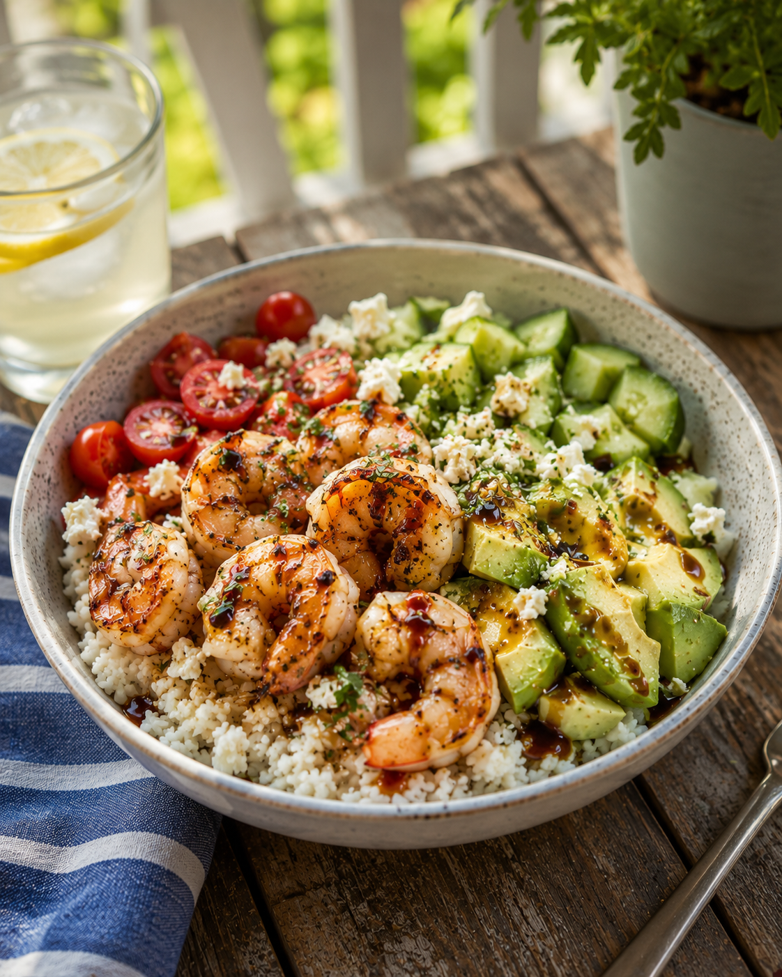 Shrimp & Avocado Rice Bowls