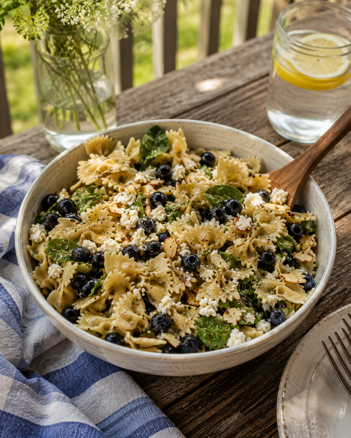 Citrus Berry Bowtie Pasta Salad