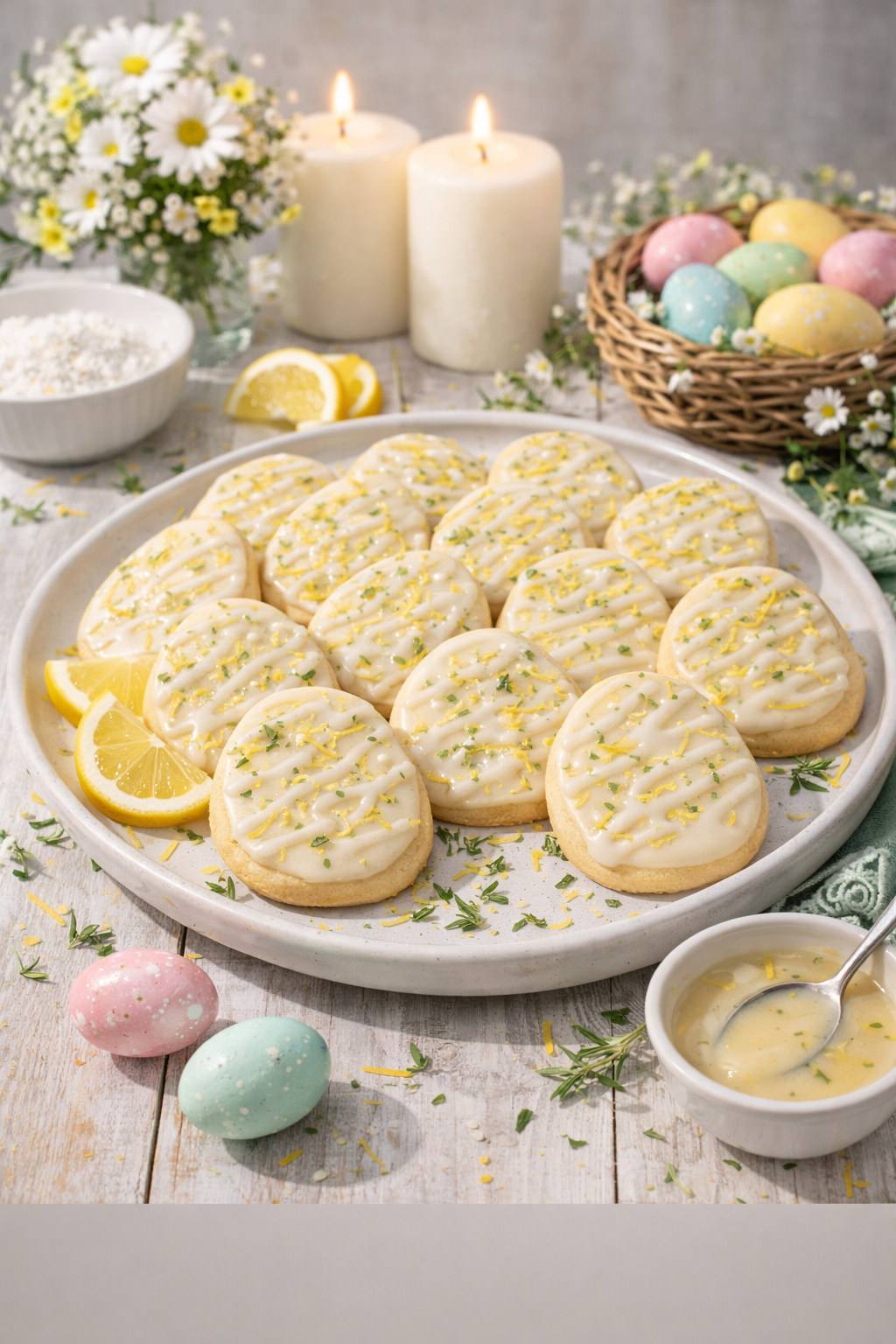 Lemon Rosemary Sugar Cookies