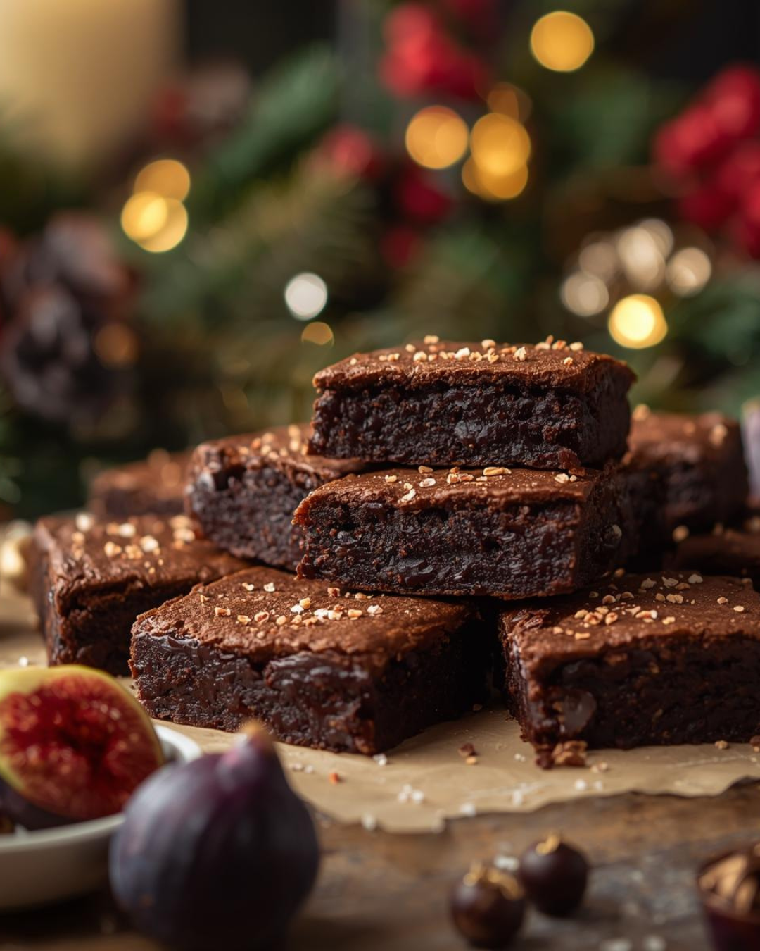 Fig Balsamic & Sea Salt Brownies