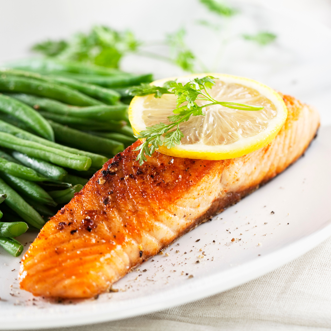 Garlic Cucumber Glazed Salmon