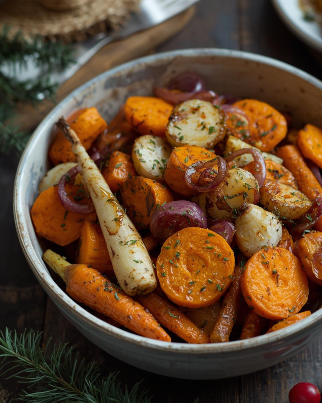 Herbed Roasted Root Vegetables