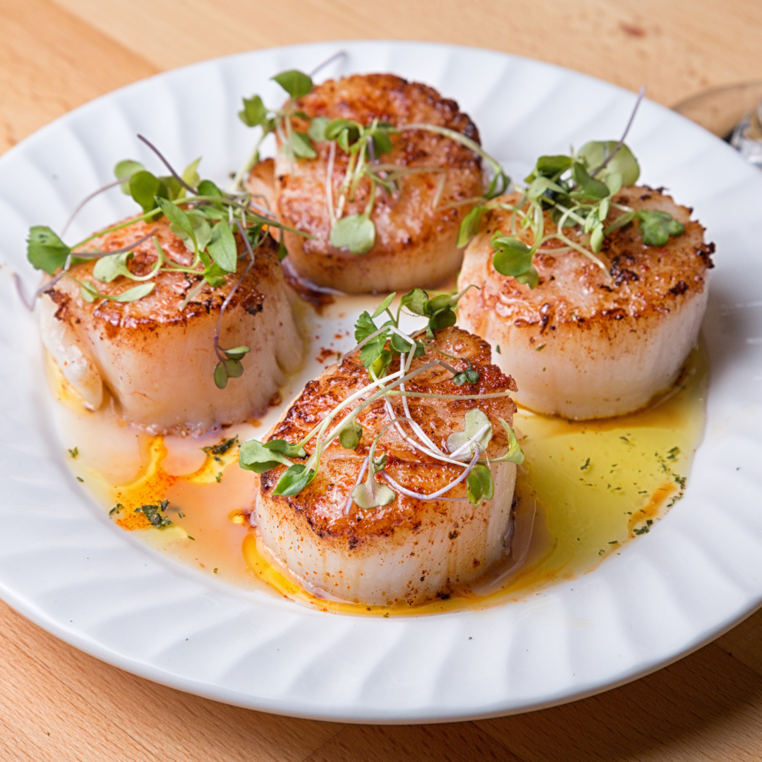 Honey Ginger Scallops