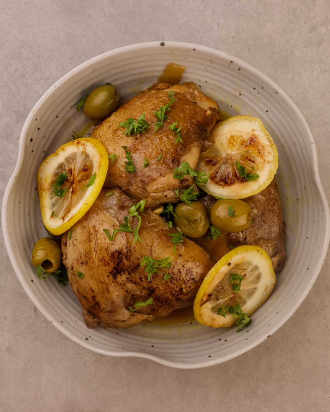 Lemon Olive Oil & Peach Balsamic Chicken