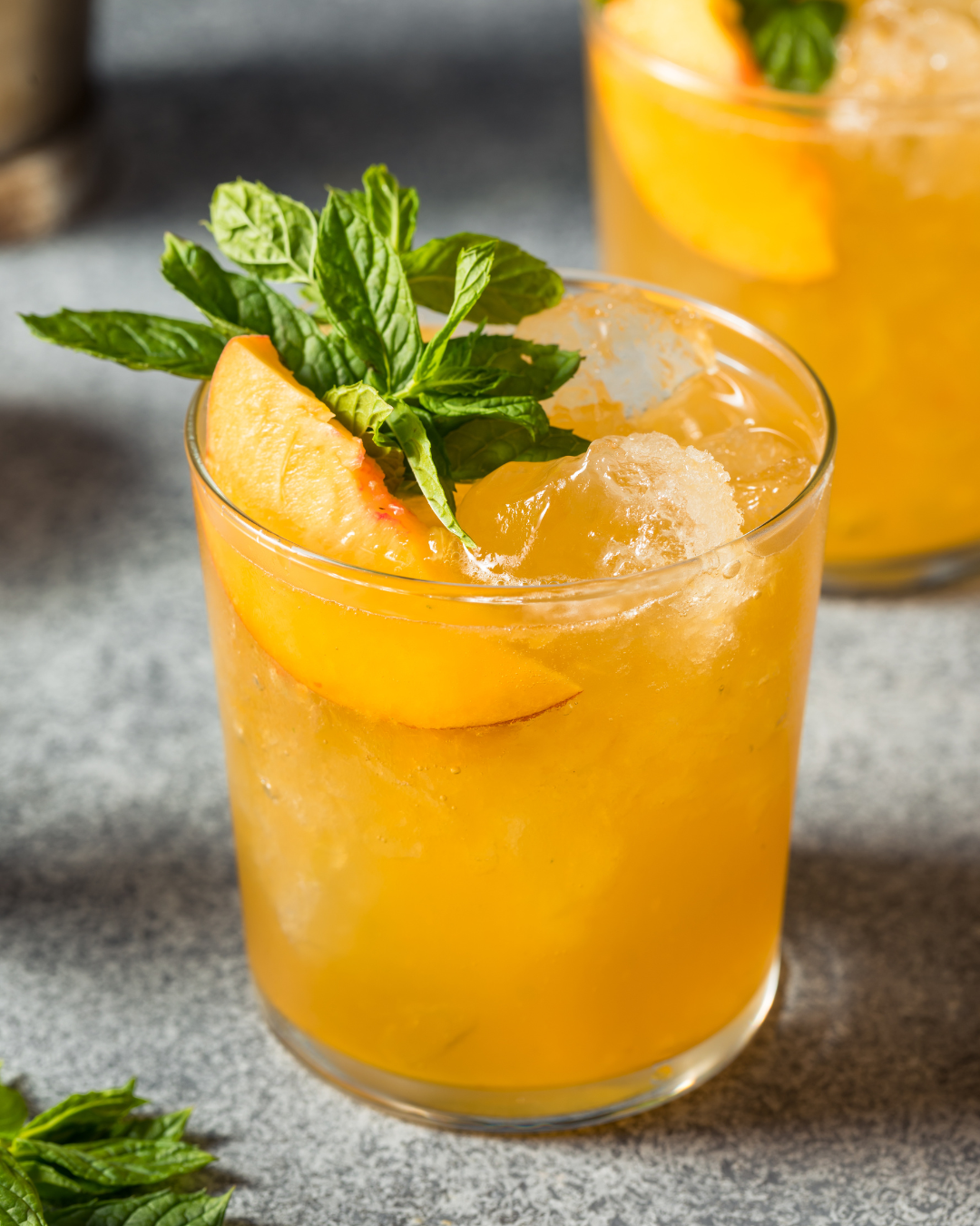 Peach Balsamic Bourbon Smash