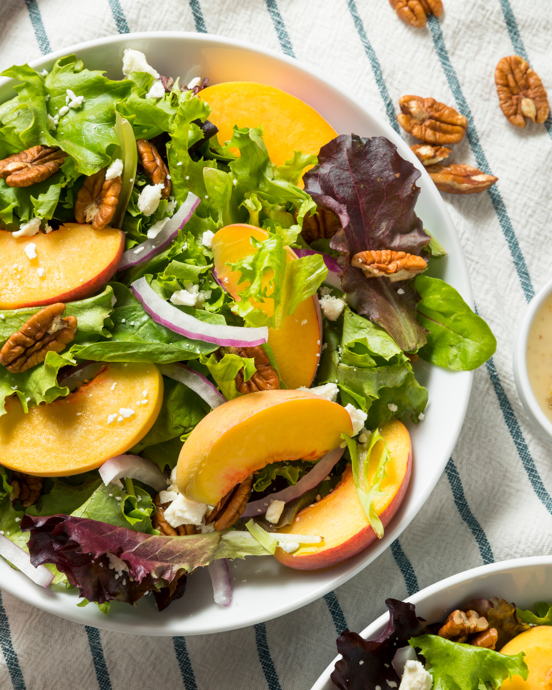 Spicy Stone Fruit & Greens Salad