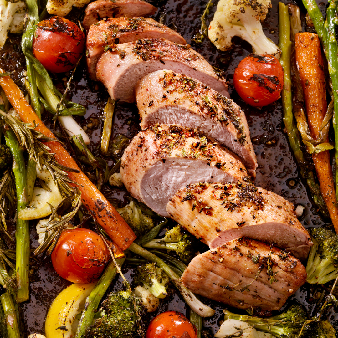 Balsamic Pork Tenderloin with Roasted Vegetables