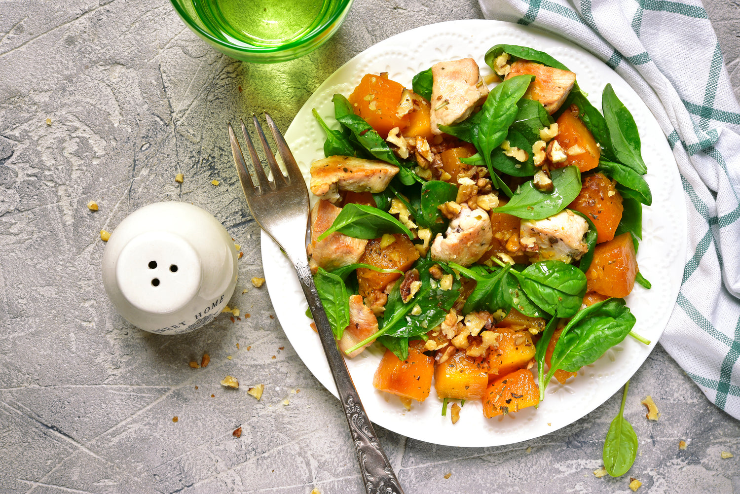 Balsamic Pumpkin & Chicken Salad