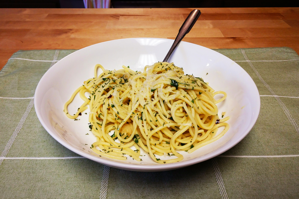 Pasta Aglio e Olio from the movie 'Chef'