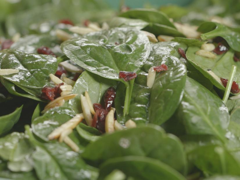 Cranberry Spinach Salad with Fig Balsamic Vinaigrette