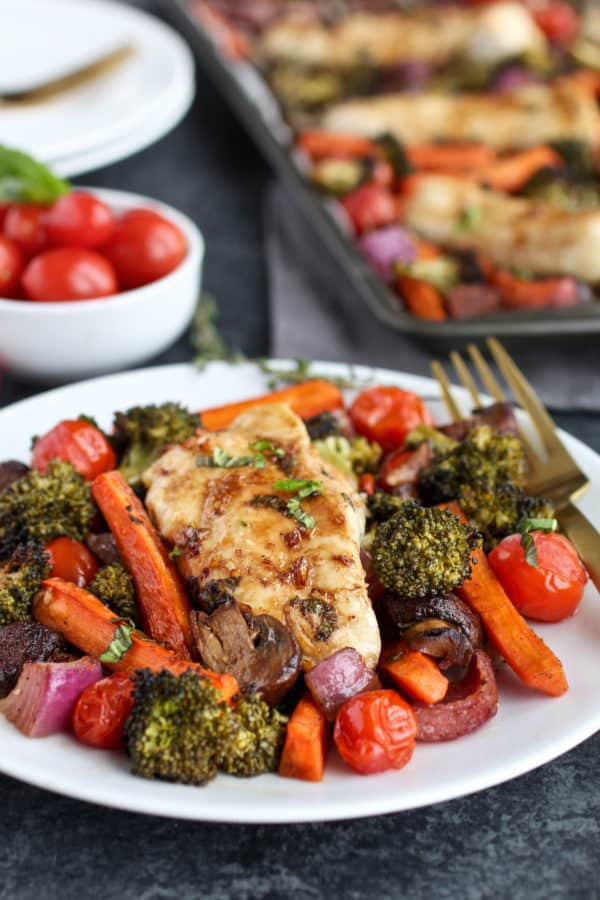 One-Pan Balsamic Chicken Veggie Bake – J. Olive Co.