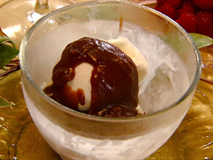 Balsamic-Caramel Sauce over Vanilla Ice Cream