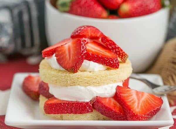 Strawberry Shortcakes with Olive Oil Cake