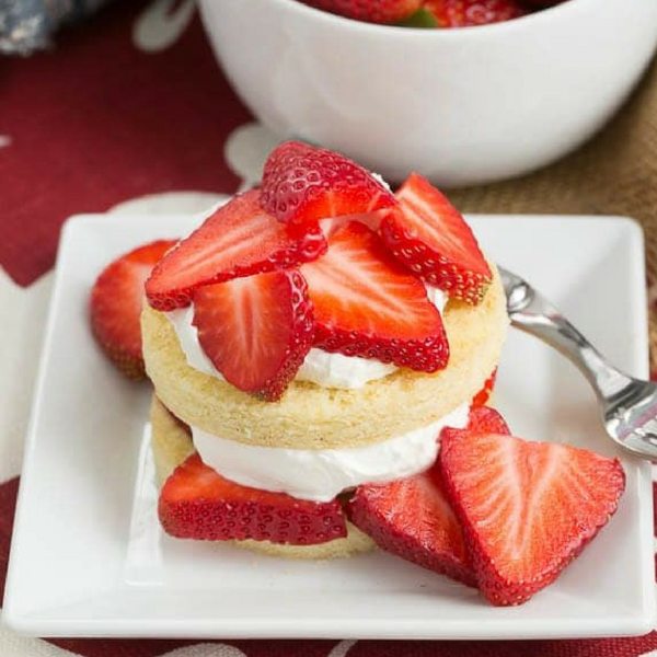 Strawberry Shortcake with Olive Oil