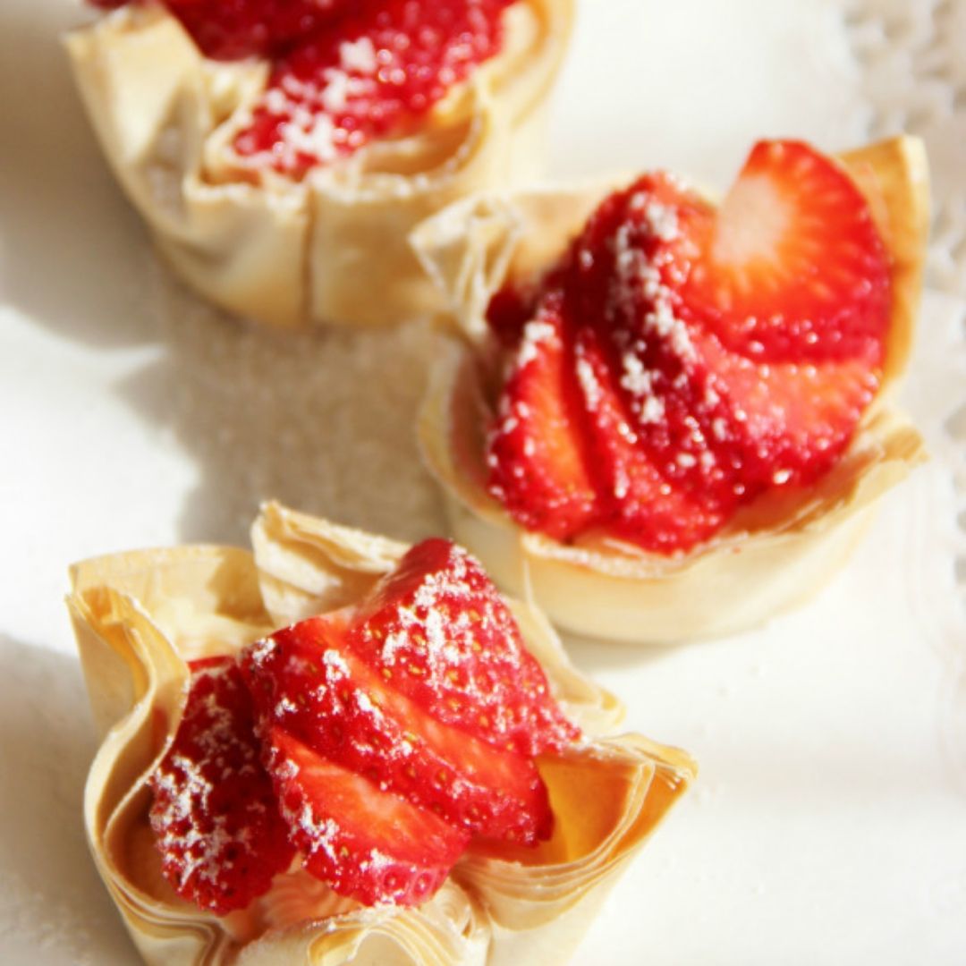 Strawberry Phyllo Cups