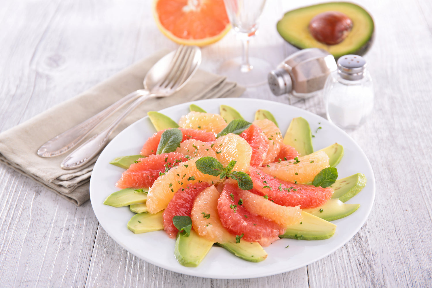 Avocado Grapefruit Salad with Balsamic